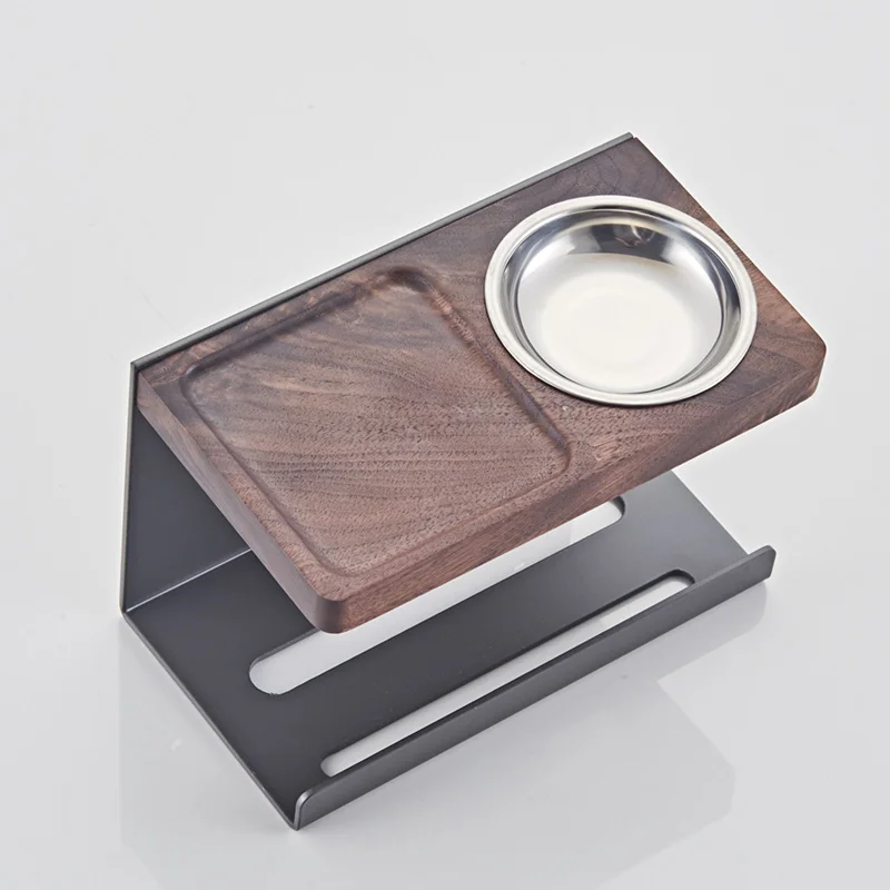 Solid Wood Paper Towel Rack, Walnut Toilet Rollrack, Bathroom Rack, Ashtray, Wall-mounted