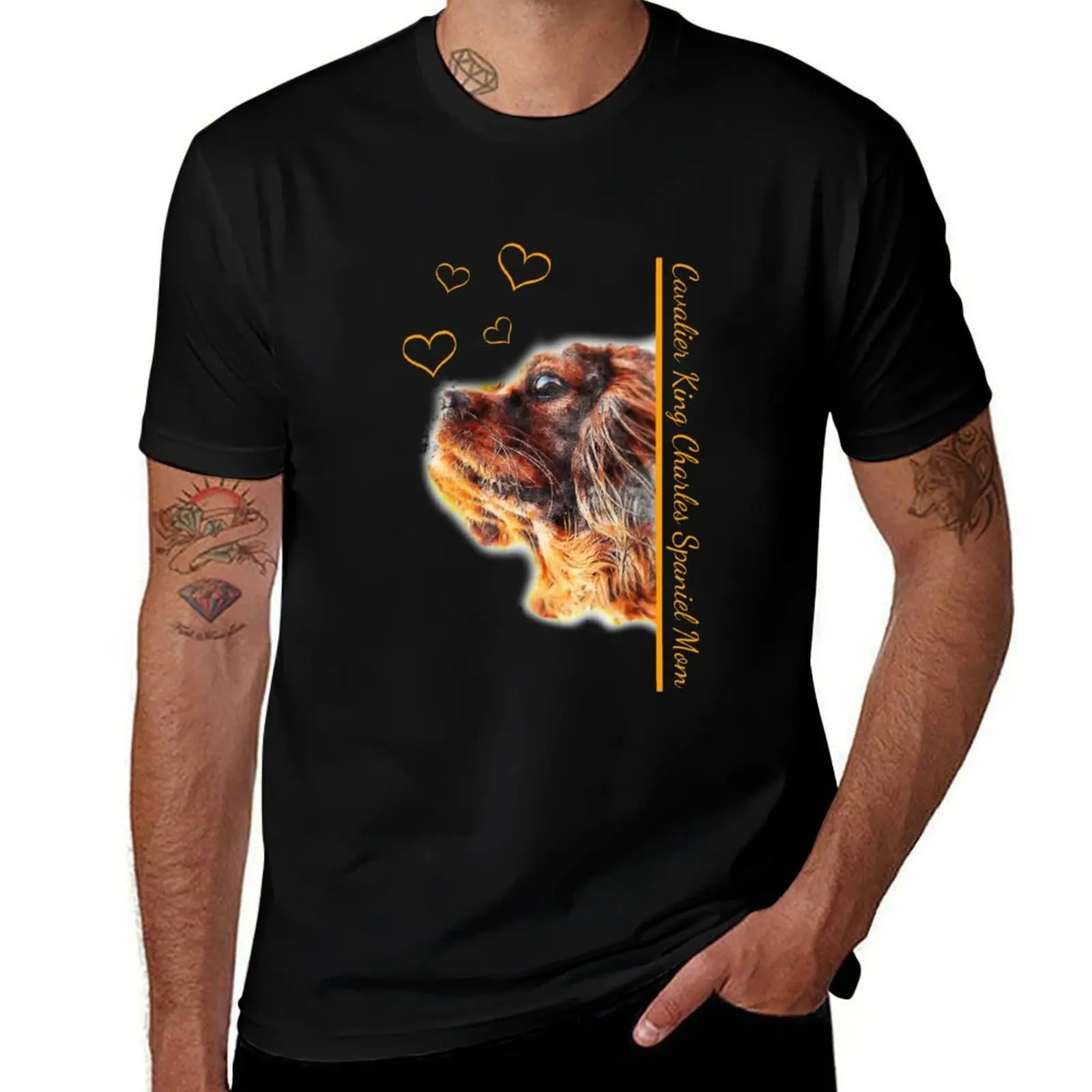 

Cavalier King Charles Spaniel Mom T-Shirt vintage clothes basketball graphic tees baggy shirts street wear anime shirts men