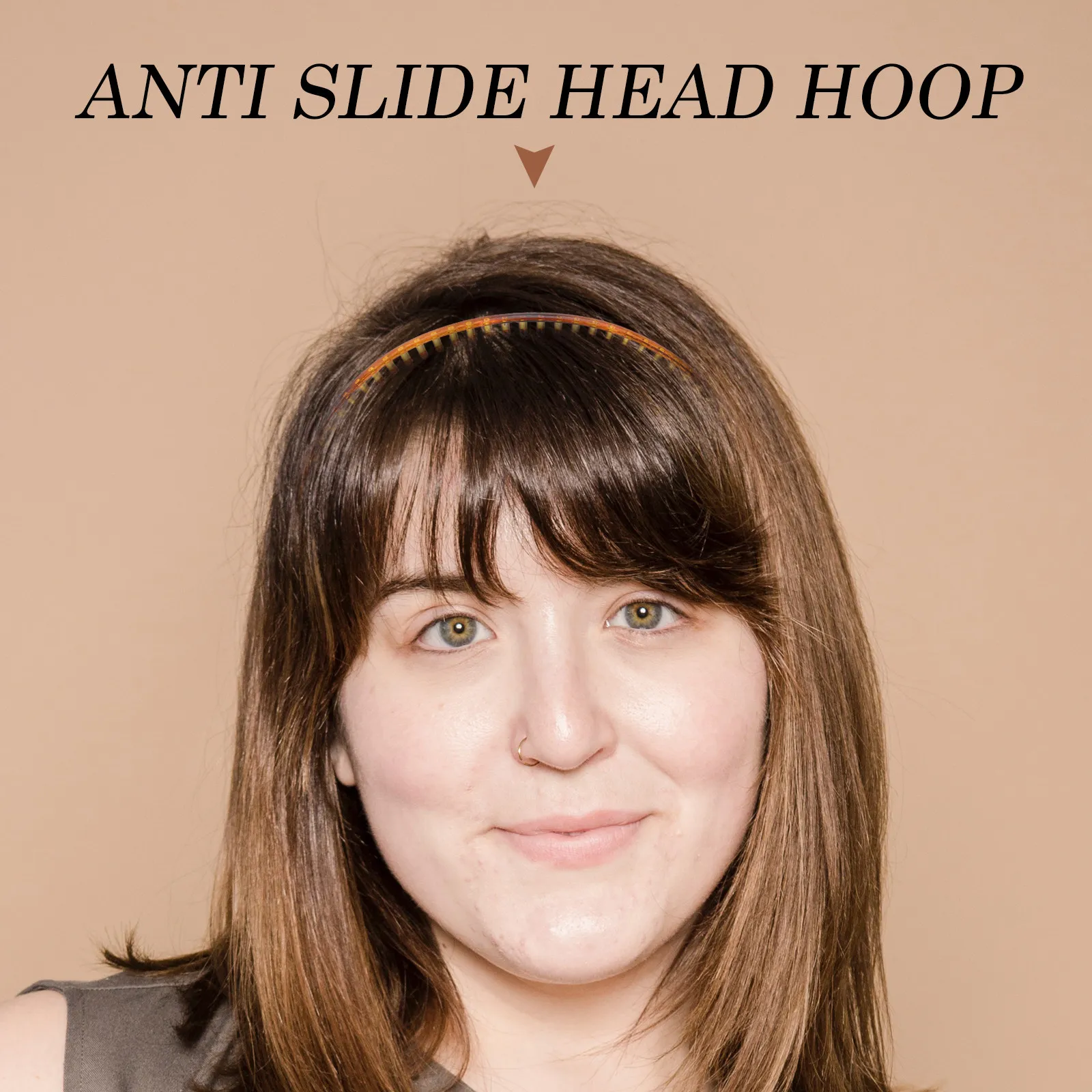 

2Pcs Anti-Slip Hair Hoops Elegant Toothed Headband Daily Use Fashion Hair Accessory for Women Women Headband