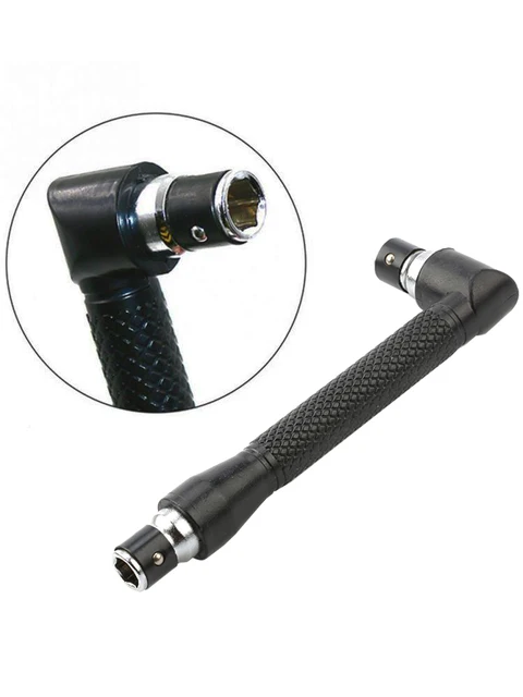 Czarny bit do wkrętaka sześciokątnego typu L 1/4 90 °    klucz dwustronny 6,35 mm
