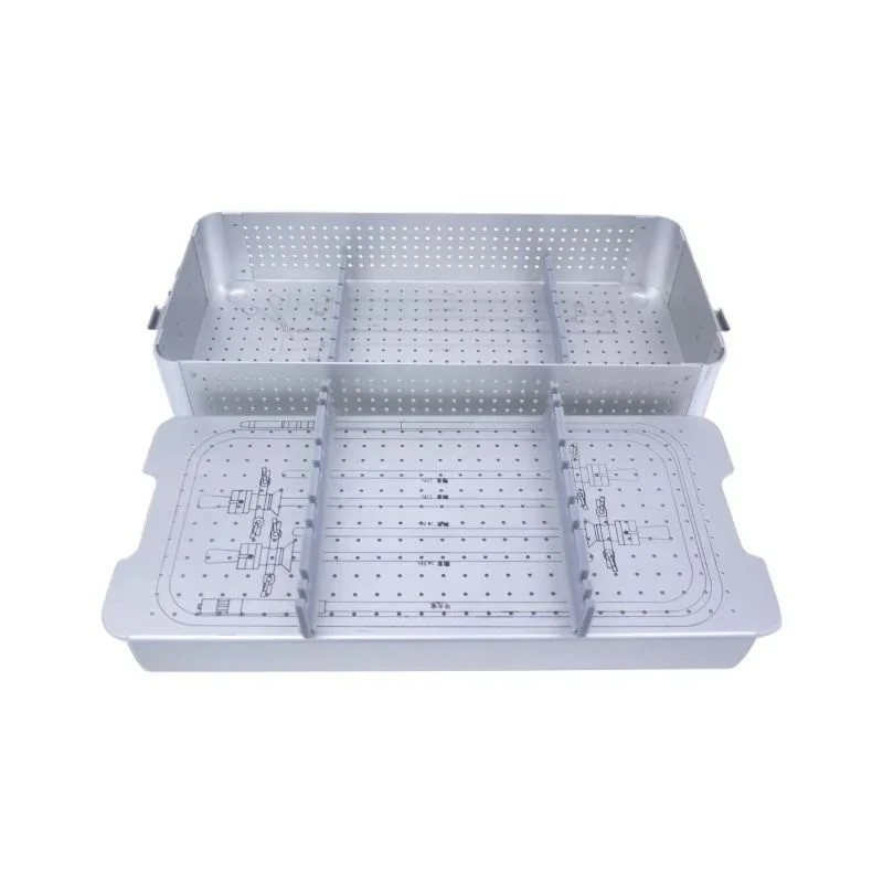 Cystoscope surgical Instruments stainless steel sterilization container box, autoclave sterilization tray