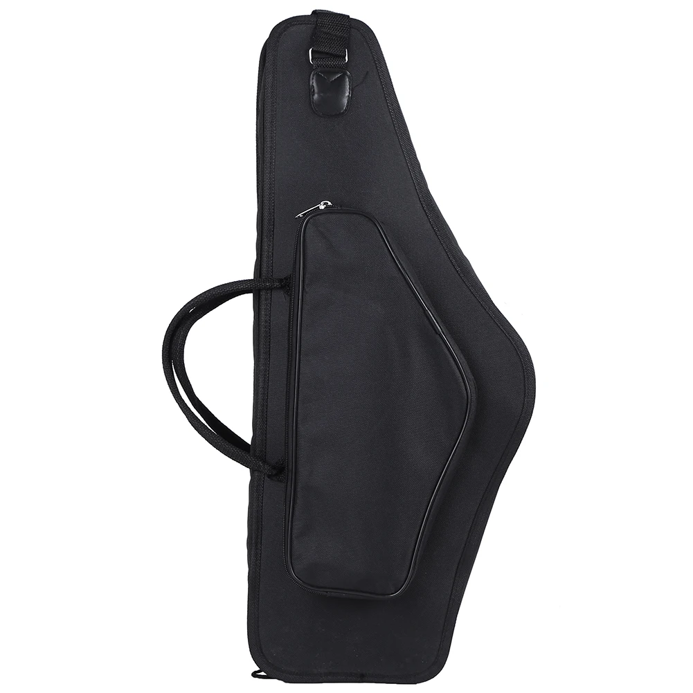 블랙 옥스포드 천 이중 어깨끈 색소폰 가방 방수 충격 방지 범용 알토 색소폰 가방 추가 사이드 패키지 포함