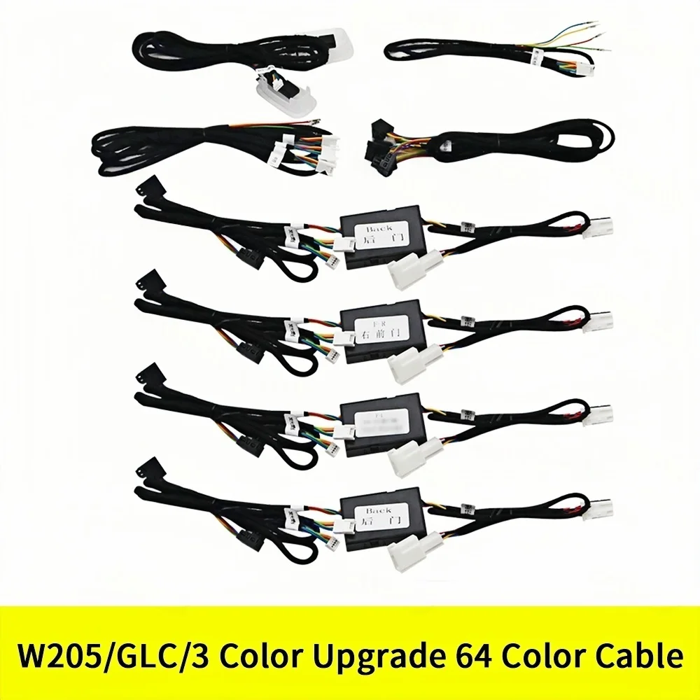 Für Benz C GLC Klasse Coupé W205 X253 C43 C63 2015-2021 3/12/64 Farben LED Ambientebeleuchtung Turbinen-Auslassdüse Auto-Zubehör – Detail 34