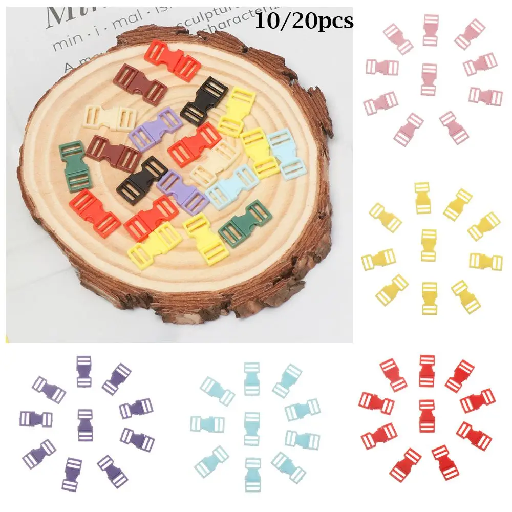 10/20pcs Plastic Outdoor Camping Webbing Asseccories Handmade Backpack Button Dog Collar Strap Mini Buckle Doll Bags Buckles