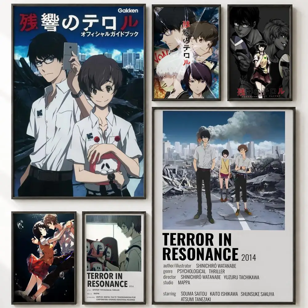 Anime Terror in Resonance Poster HD poster wall art self-stick no-residue for home cafe office great gift