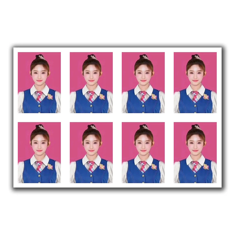 KPOP IVE One Inch ID Photo MINIVE GAEUL LEESEO WonYoung REI Postcard Student ID Passport Photocards Fans Collection Gift