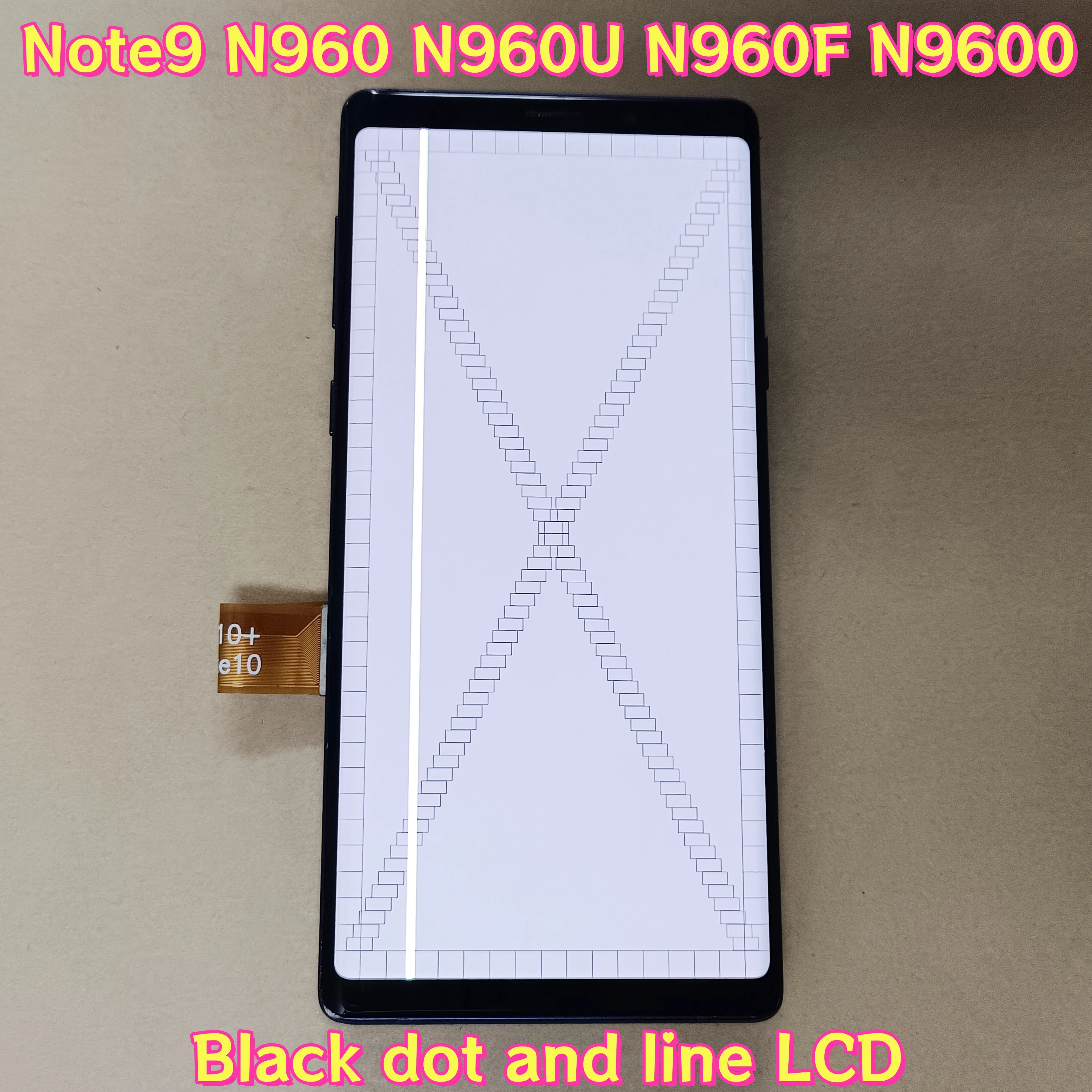 

Super AMOLED For NOTE 9 Touch LCD FOR Samsung Galaxy NOTE9 N960U N960F N960V LCD display touch screen assembly with dot or line