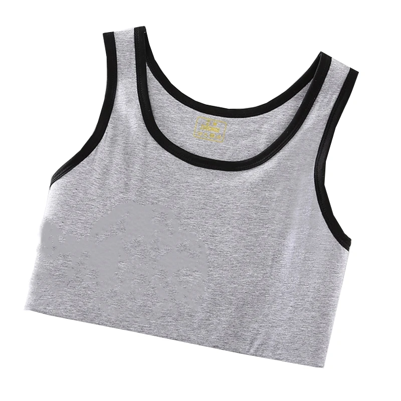 HaleyChan Plus Size Cotton Strong Elastic Band Chest Binder for Women's Tomboy Trans Lesbian Transgender FTM Corset Top Crop Top