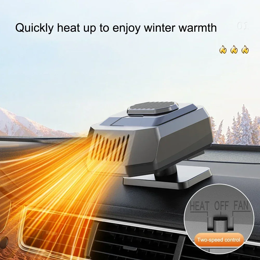 Effortless Warmth 150W Portable Car Heater DC 12V for Quick Defogging and Efficient Air Distribution During Winter Drives