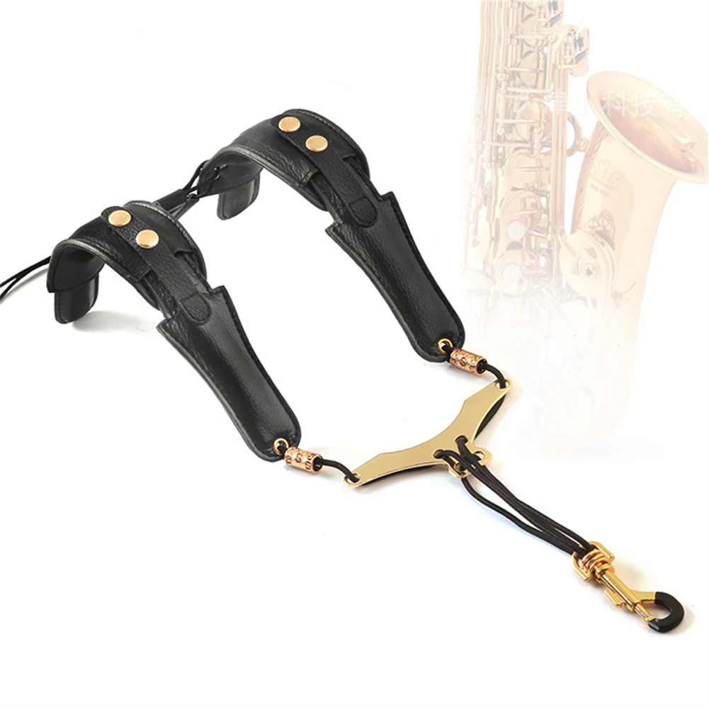 

Saxophone Strap Leather Adjustable Shoulder Strap For Tenor Alto Sax Accessories For Sax Players Music Lovers Musical Instrument