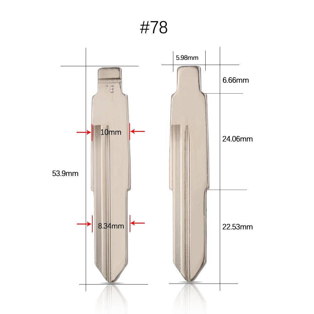 10 шт. автомобильный флип KD ключ лезвие для Chery A1 A3 A5 E5 Fulwin2 элегантный Tiggo Cowin QQ3 QQ6 A21 M11 #43 44 51 55 59 63 78 84 154 лезвие