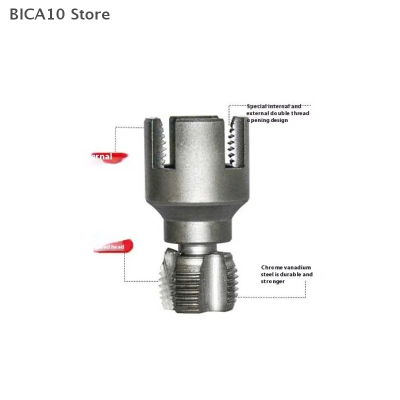 DN15 DN20 Pipe Threading Tool Hex Shank Die Internal External Threads 1/2″ 3/4″ Water Pipes PPR PVC MPP Detachable