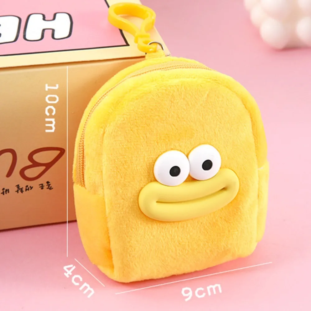 Sausage Boca Plush Coin Purse, Batom Bag, Fone de ouvido, Carteira Zero Portátil, Dos desenhos animados Kawaii Mini Saco De Armazenamento, Cabo de dados