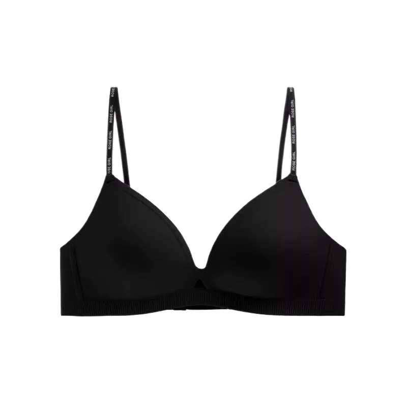 

The slender-strap bra is a new type of one-piece, seamless, underwire bra that highlights a woman's large breasts H-XL