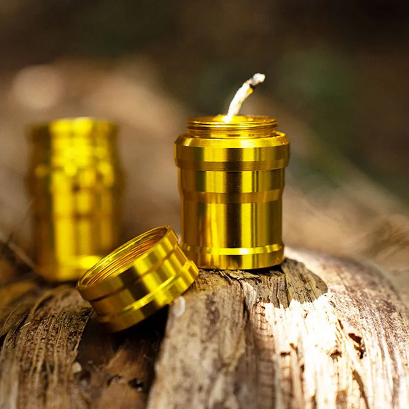 Outdoor Portable Mini Alcohol Lamp Metal Mini Heating Liquid Stove Survival Camping Hiking Excellent