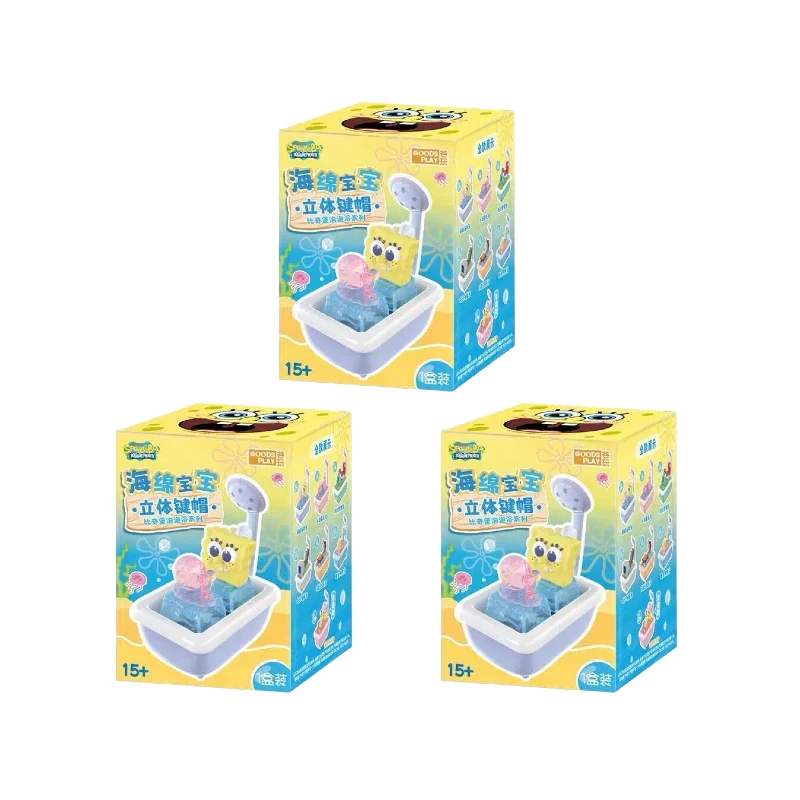 Genuine Spongebob Squarepants 3d Keycap Blind Box Official Movie Peripheral Mr Krabs Squidward Figurine For Mechanical Keyboard 썸네일 4