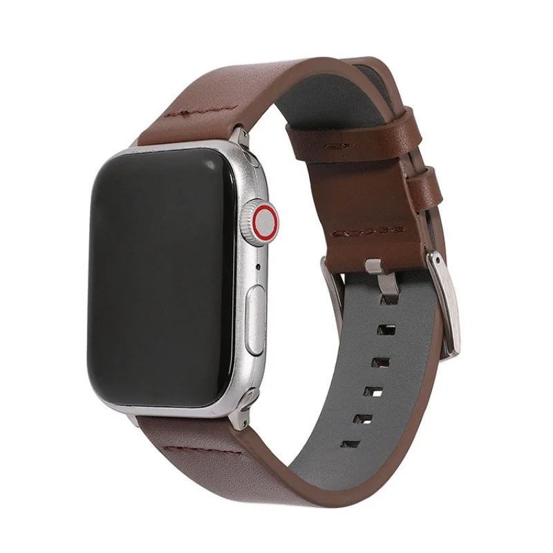 حزام من جلد البقر لساعة أبل الترا 2 باند S10 46 مللي متر 42 مللي متر 45 مللي متر 40 مللي متر 41 مللي متر 44 مللي متر الفرقة لسلسلة iWatch 9 8 7 6 SE 5 4