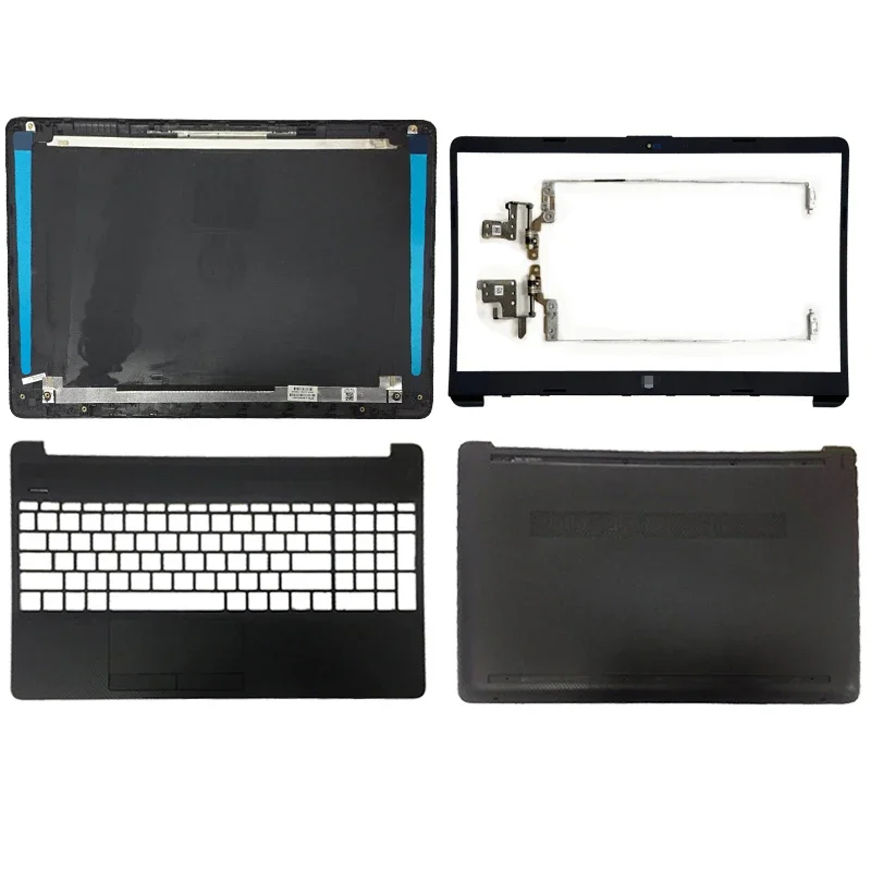 

New For HP 15-DW 15S-DU 15S-DY 15S-DR TPN-C139 Laptop LCD Back Cover Front Bezel Upper Palmrest Bottom Base Case Keyboard Hinges