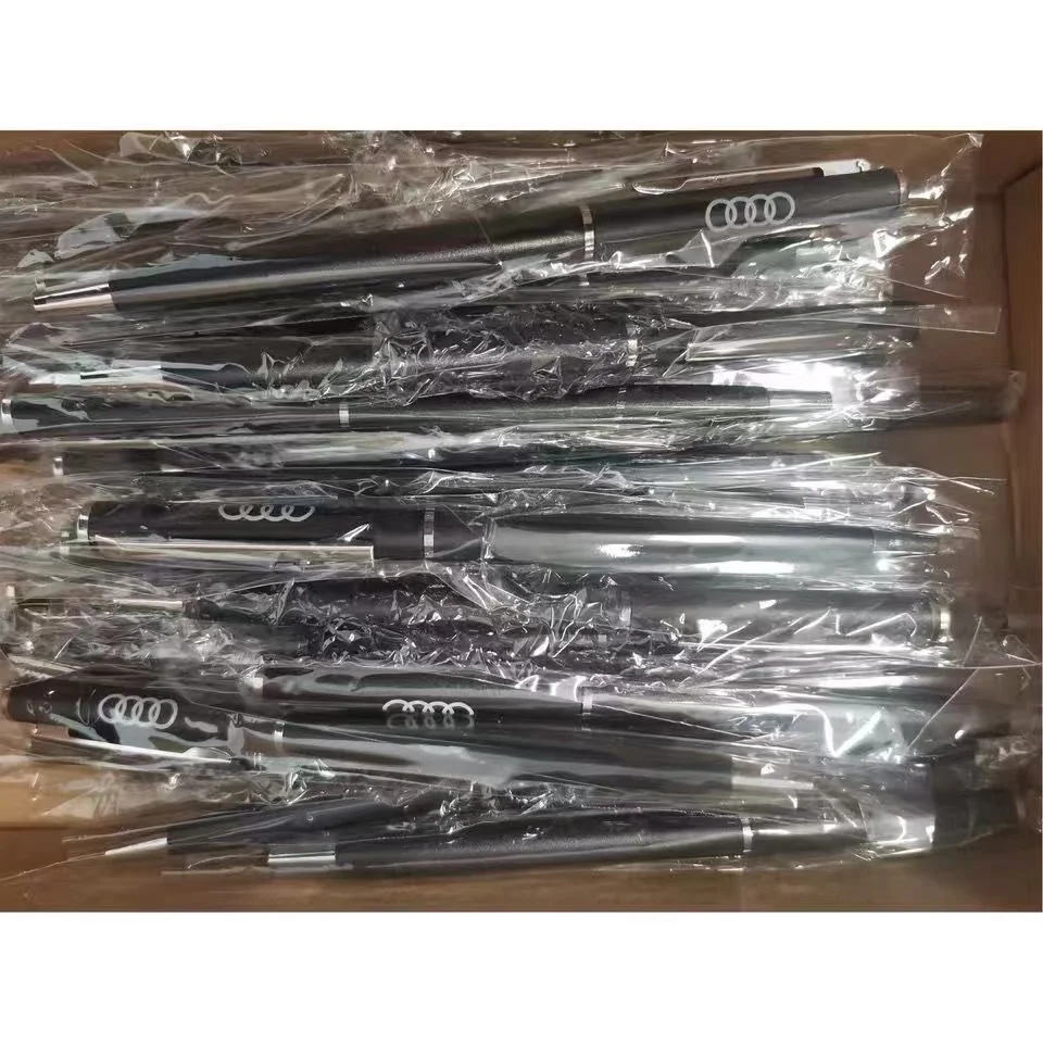 Car Logo Portable Ball Pen Men\'s Gift Business Accessorie For Audi Sline TT Q2 Q3 Q5 Q7 Q8 A3 A4 A5 A6 A7 S6 S7 S8 RS7 RS8 B6 B9