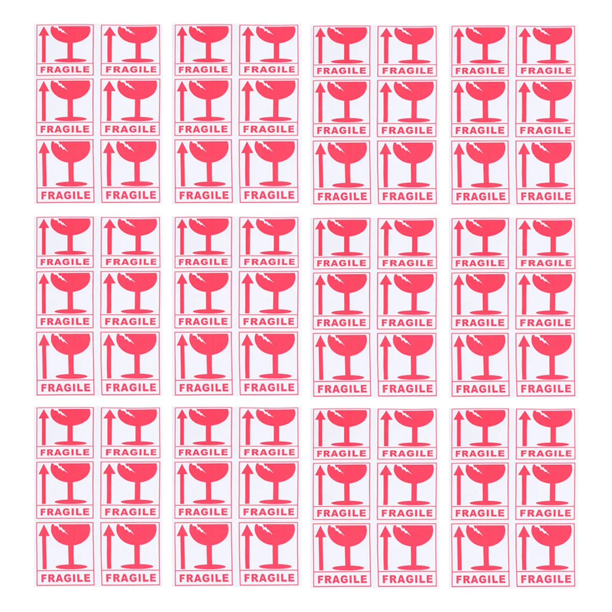 270 pcs Fragile Warning Stickers Clear Large Font Adhesive Backside For Shipping Packaging Moving Home Office Transport Decal