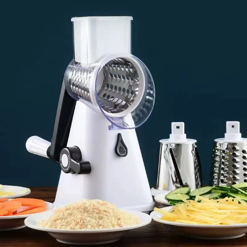 

1Pc/Household Manual Multi-Functional Vegetable Cutter 3-in-1 Kitchen Potato and Radish Shredding and Slicing Machine