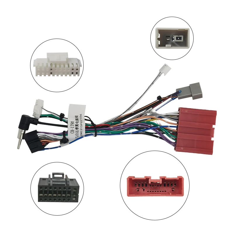 

Auto Wire Connectors Electric Wire Harness Cable Assembly Car Audio Cable Harness For Mazda Ruiyi