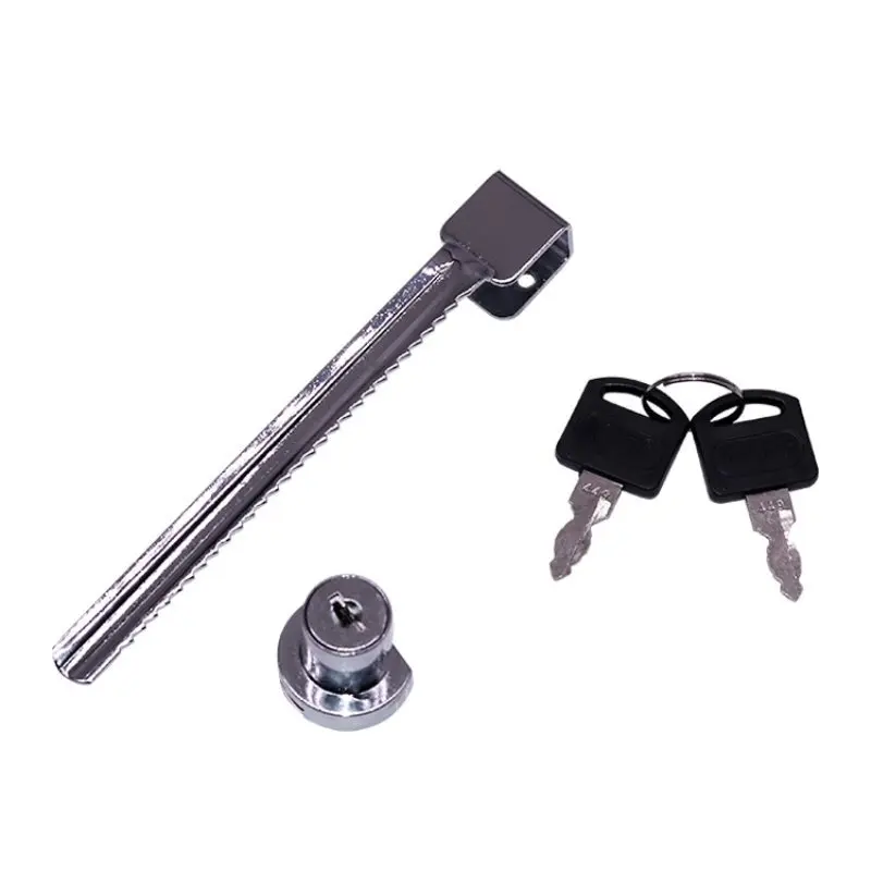 

Sliding Glass Door Lock Display Case Lock Ratchet Lock With Chrome Finish, Security, Keyed Alike Showcase Display