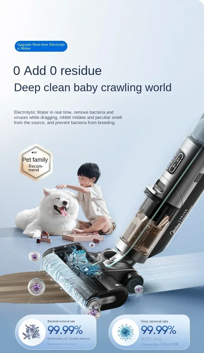 Midea GX5Pro Floor Washing Machine Suction Mop Integrated Intelligent Mop Wireless Vacuum Cleaner Household Appliances