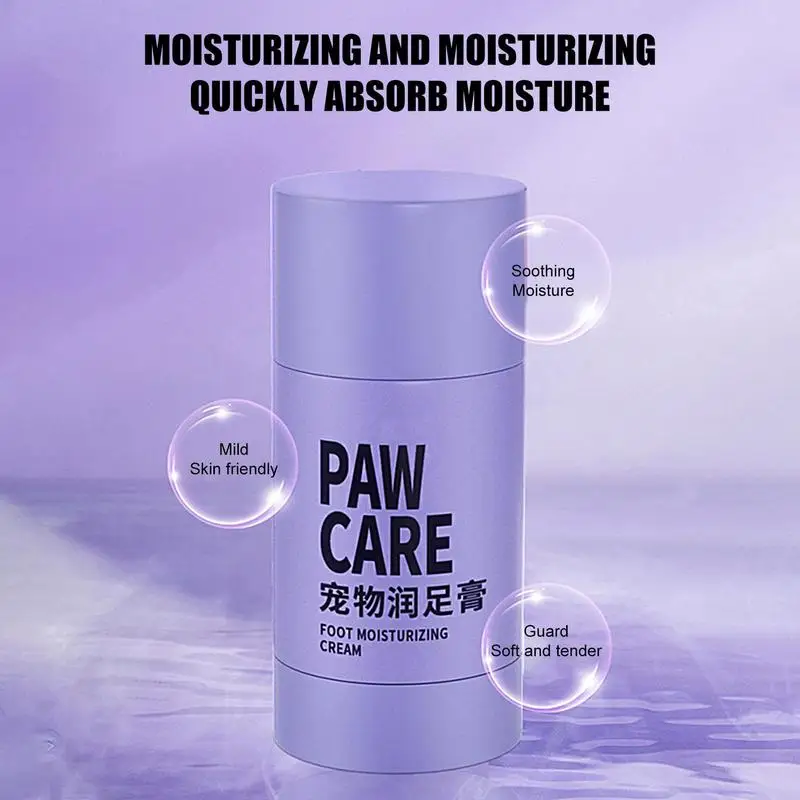 Paw Wax For Dogs 1.41oz Paw Cream Cracked Dog Paws Anti-Drying Moisturizing Foot Care Cream Restores Dry Damaged Large Dogs Paws