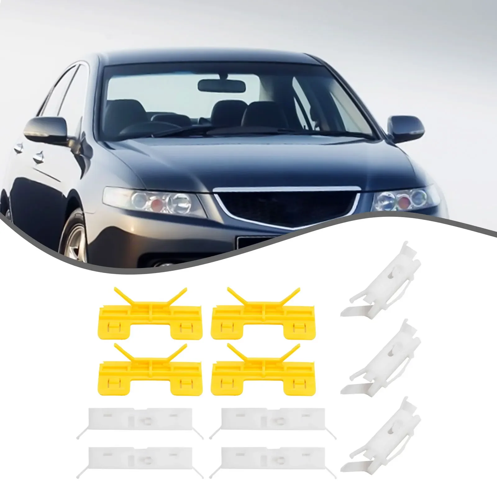 

Retainer Repair Set Molding Clips Windshield Roof 6.2cm X 2.7cm 7cm X 1.5cm White & Yellow Retainer Repair Set