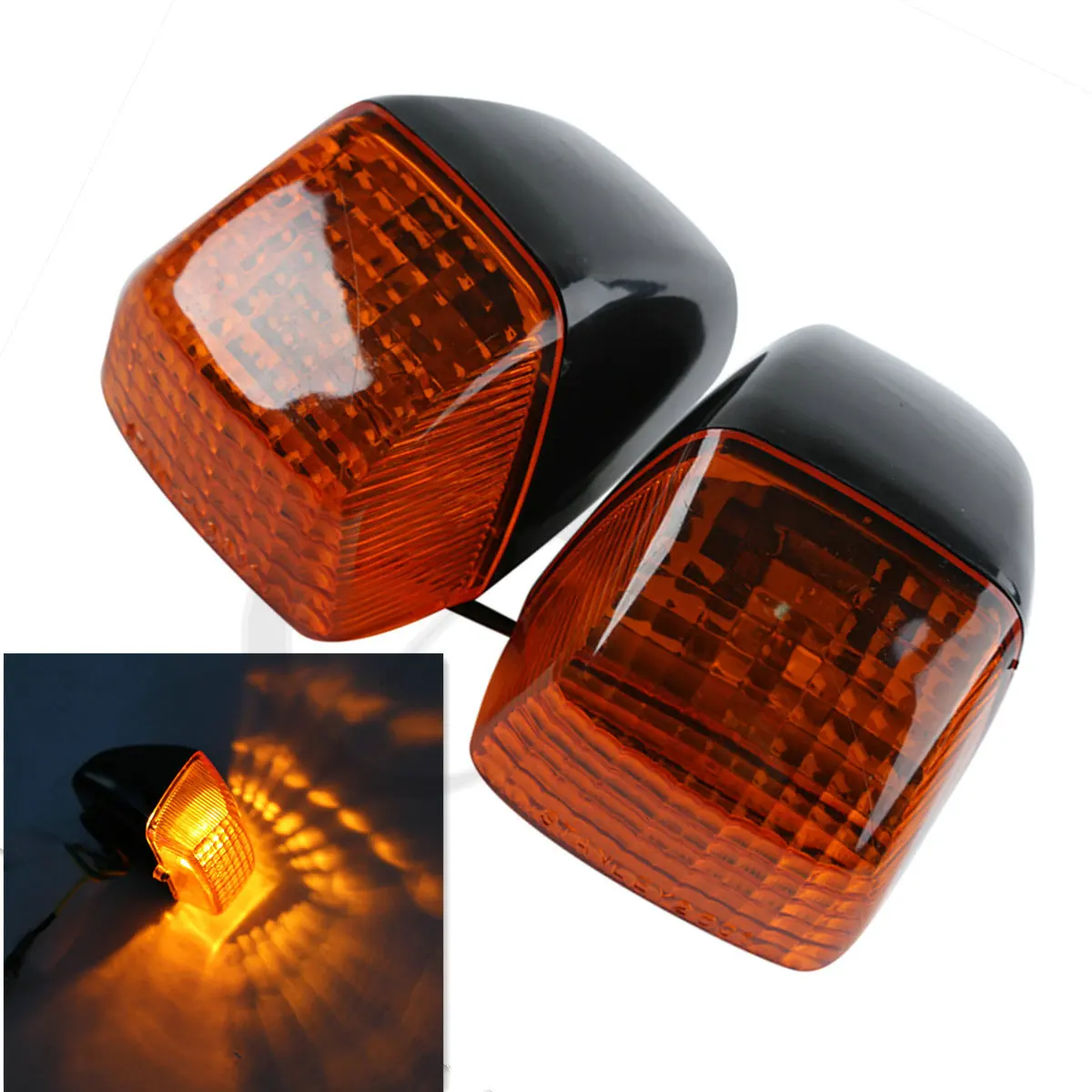 Orange Front or Rear Turn Signal Indicator For HONDA VFR400 NC30 RVF400 NC35 CBR250 MC22 ABS Motorcycle