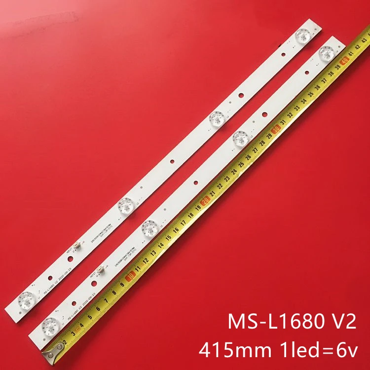 

415mm LED Backlight strip 4 Lamp for 24 " LCD TV JS-D-JP24DK-041EC (70411) E24DK1000 MS-L1680 V2 MS-L1628 V3