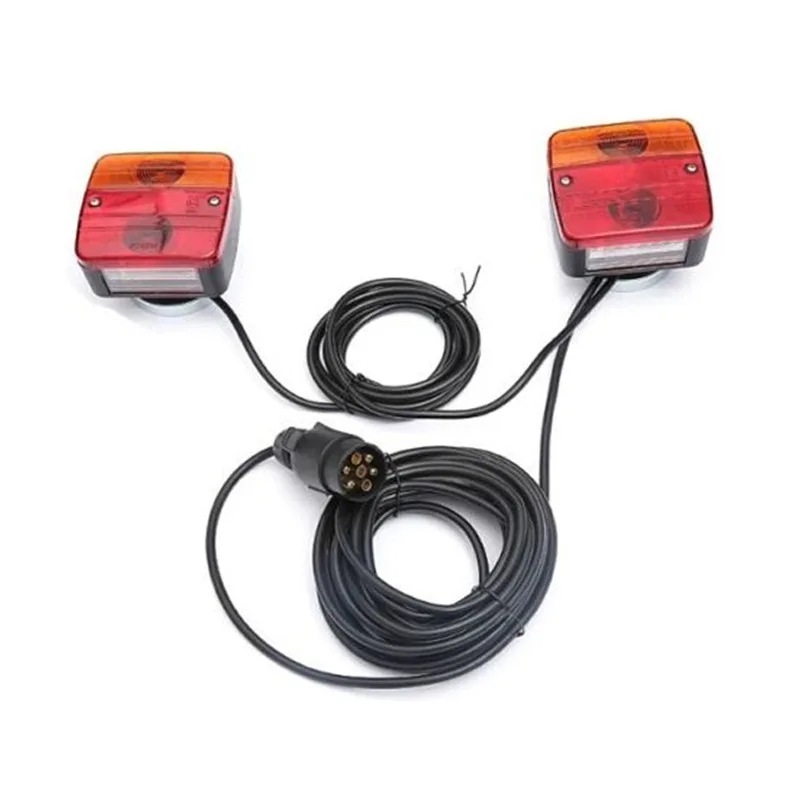 

TC-103 Bulb Two-Color Trailer Tail Light Kit, Truck Tail Light Kit Red Yellow Lamp Shade Trailer Red Tail Light