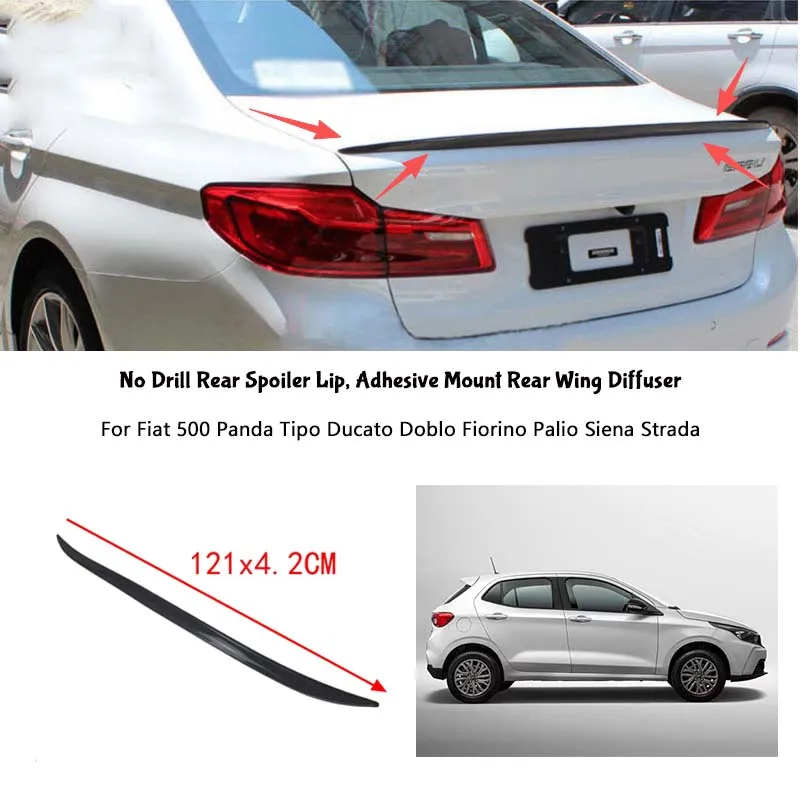 Alerón Trasero para Fiat 500, Panda, Tipo, Ducato, Doblo, Fiorino, Palio, Siena, Strada, Alerón para Maletero Trasero