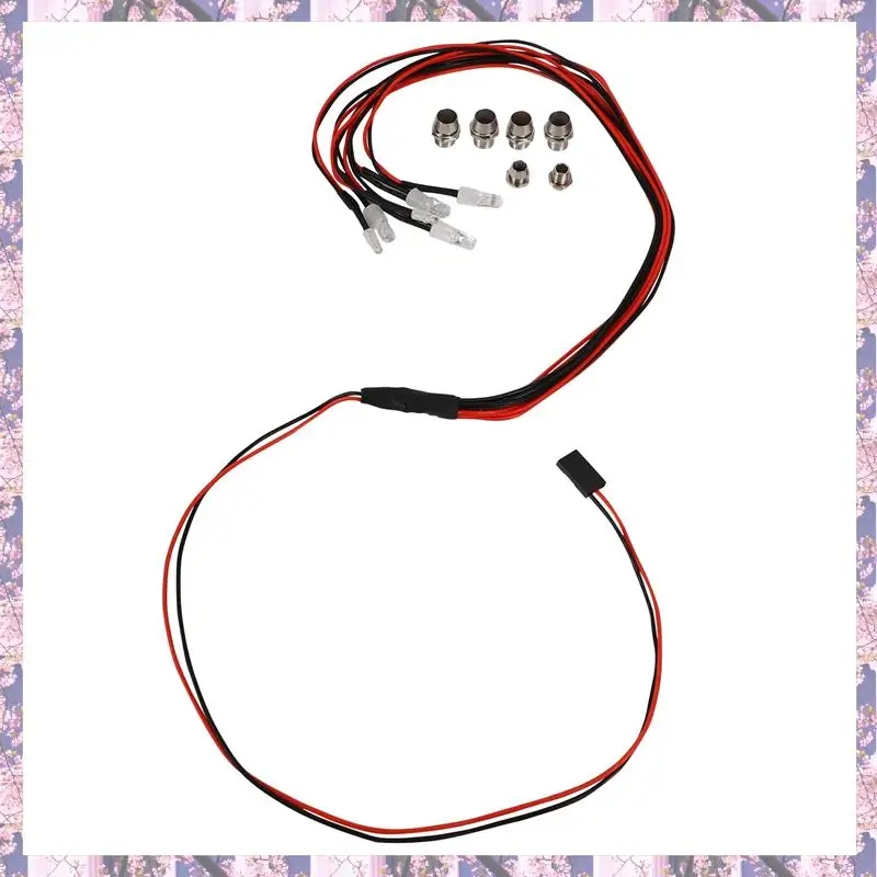 

Комплект светодиодных фонарей T84C-30, 2 белых, 2 красных, 2 синих для радиоуправляемого автомобиля 1/10 1/8 Traxxas HSP SCX10 D90 HPI