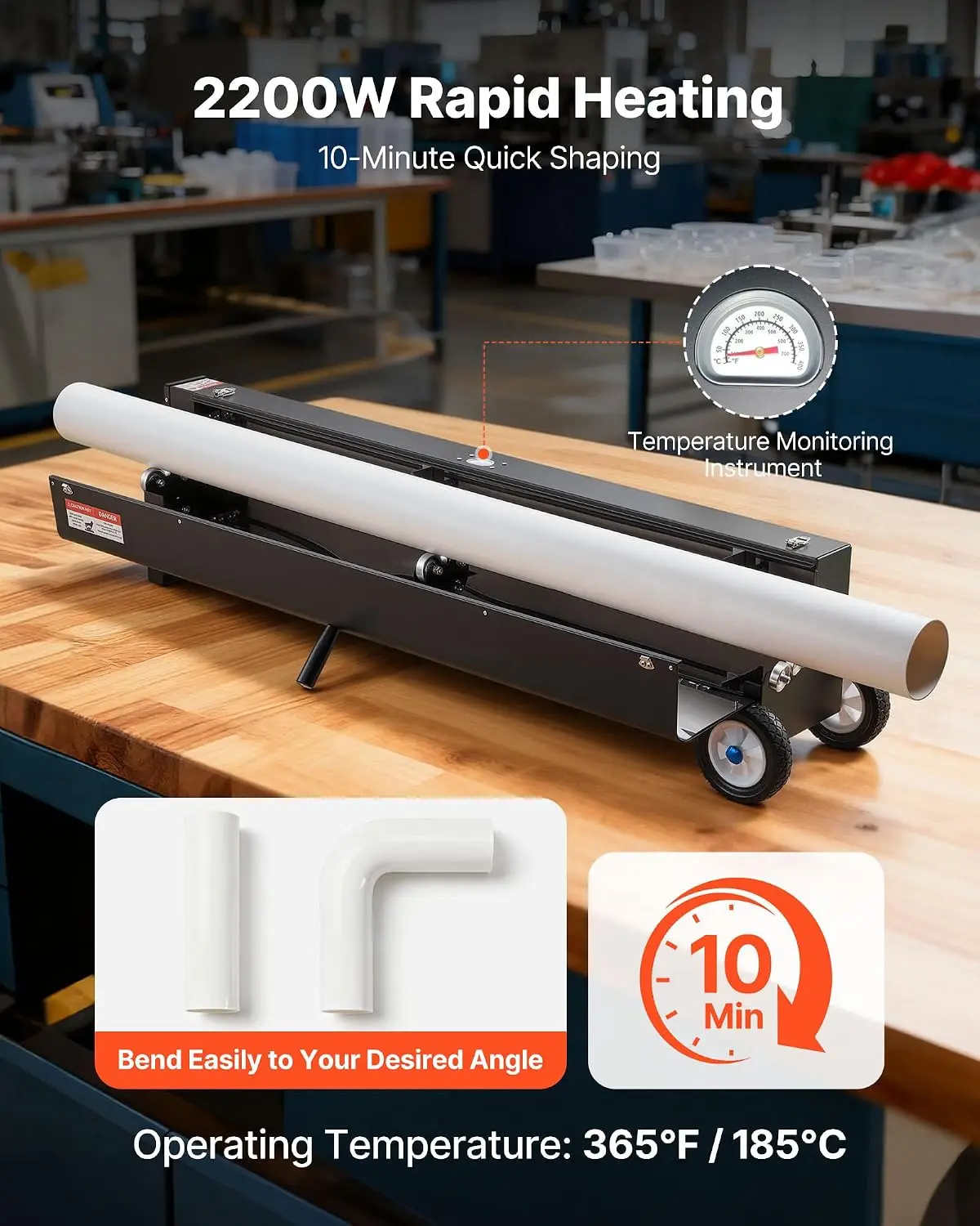 Electric PVC Conduit Heater, 1/2