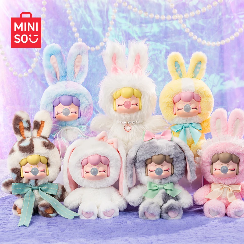 

MINISO Nanci Glowing Plush Rabbit Blind Box Decorative Toy Cute Trendy Gift Soft Stuffed Animal Collectible Surprise Item