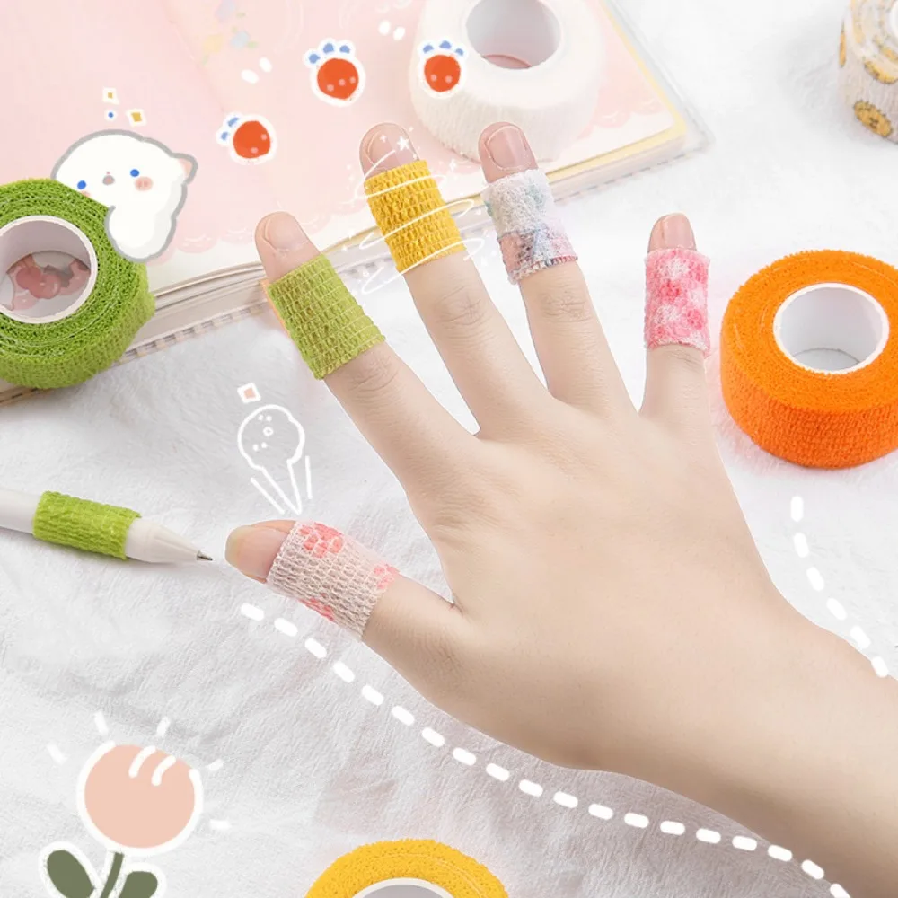 Finger Protection Student Finger Bandage Elastic Cartoon Finger Protection Tape Cute Self-adhesive Cute Finger Tape