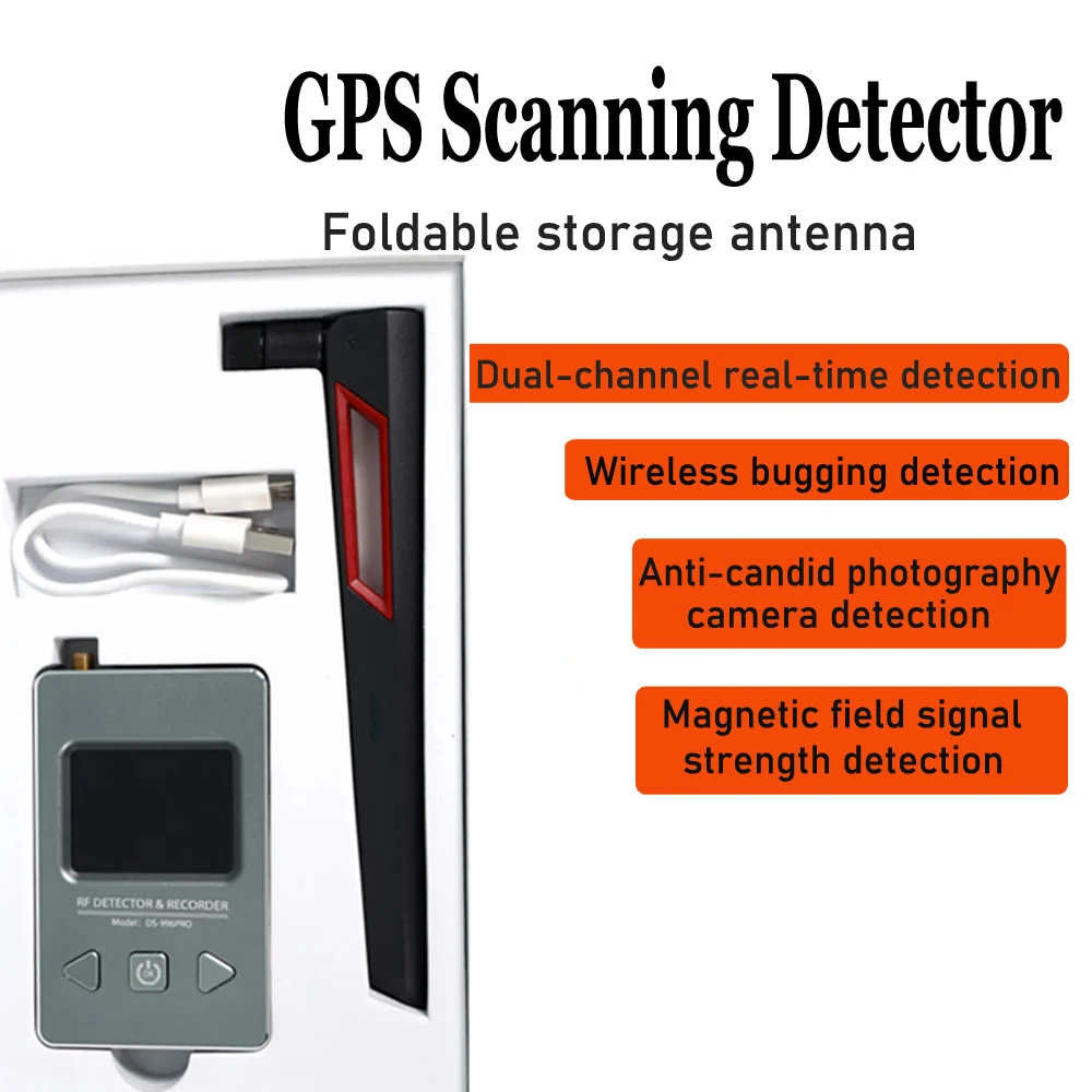 

Professional Anti-Spy Detector GPS Tracker&Pinhole Camera Finder for Hotel/Car/Office Surveillance Listening Spy Gadget Detector