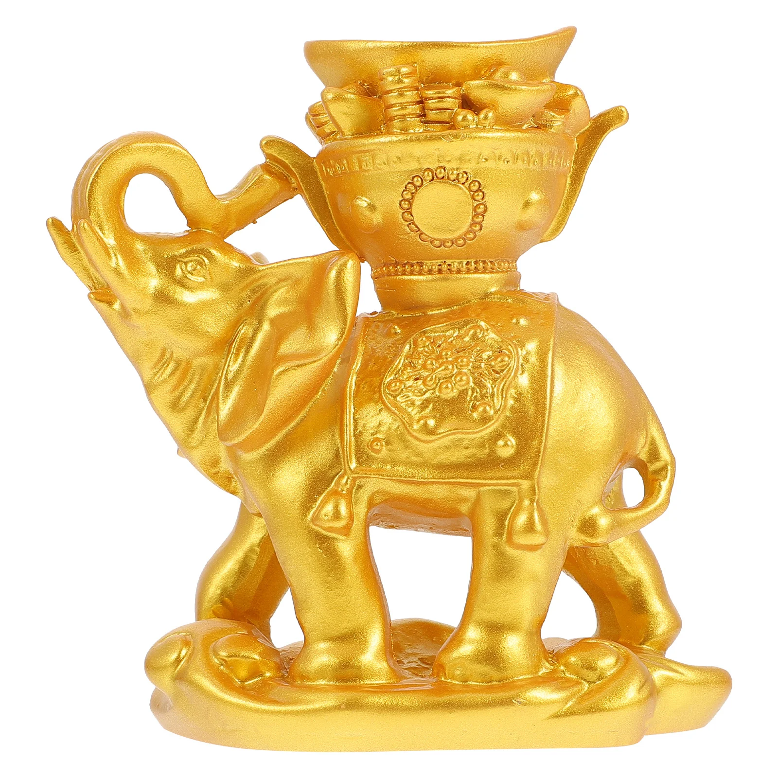 

1Pcs Crystal-Ball Support Base Resin Elephant Statue Unique Decoration for Home Office Elephant Resin Crafts
