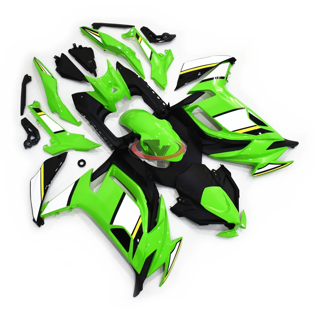 Motorcycle Full Fairing Kit For ninja650 2020 2021 2022 2023 Fit ninja 650 Bodywork Cowling Green white yellow print