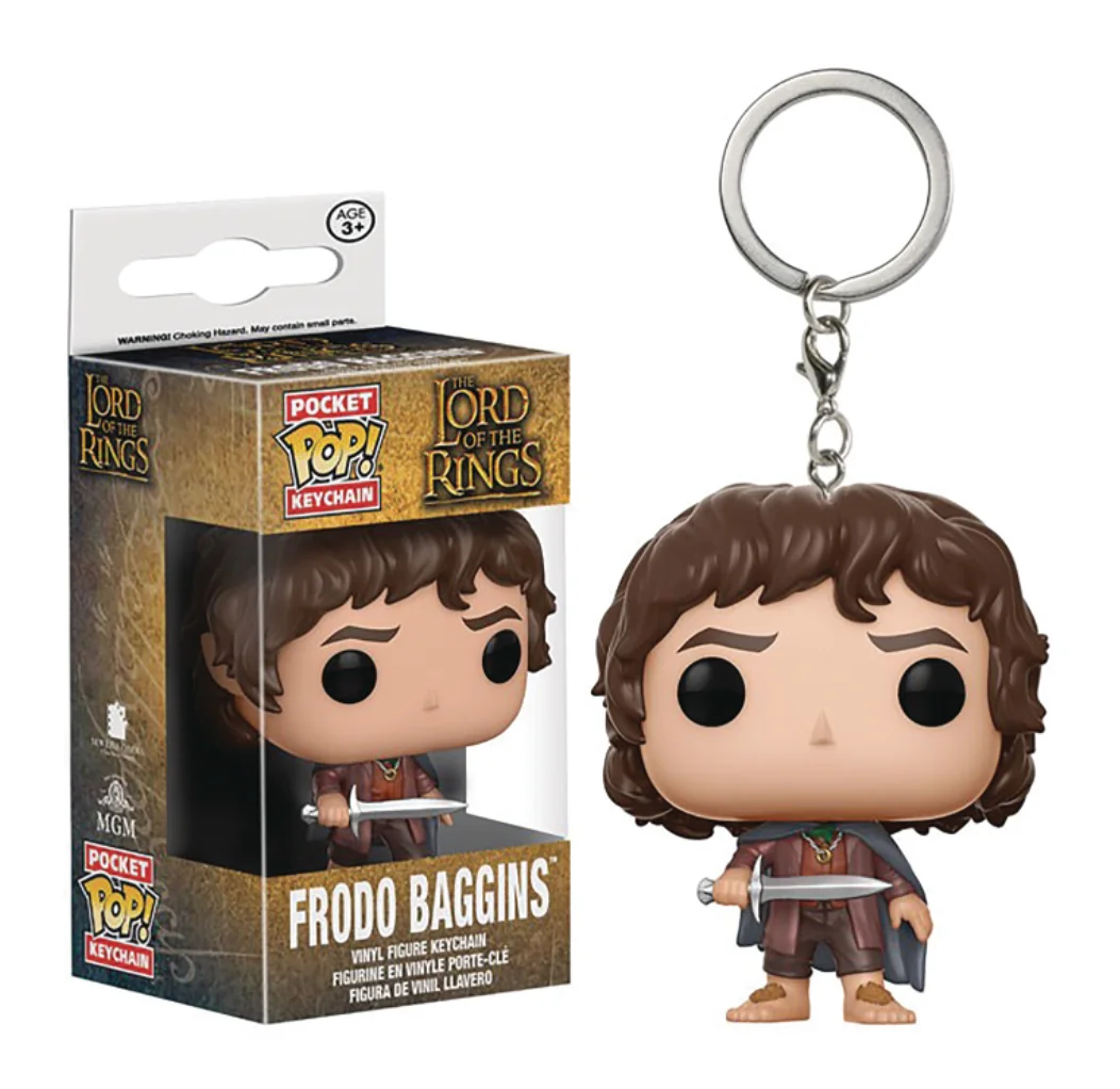 FUNKO POP películas el Señor de los Anillos Aragorn bolsillo Pop llavero figuras de vinilo modelo juguetes para niños regalo de Navidad