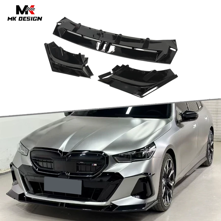 

For BMW 5 Series G60 I5 M60 2024+ PP Material VTEN Style Front Bumper Lip Chin Spoiler Side Splitter Car Accessories