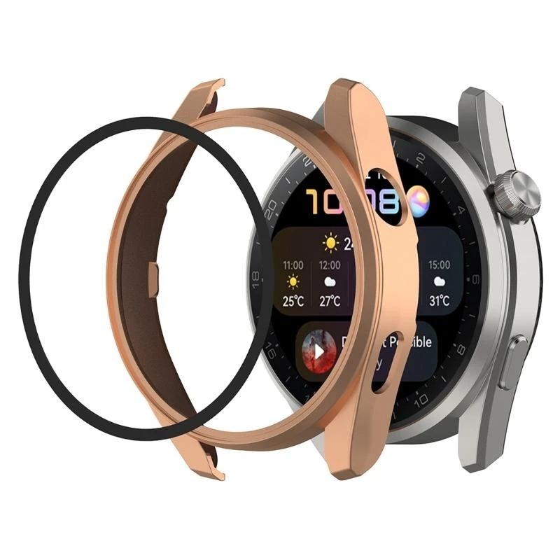 X7JB para Watch3 PC PC Protective Frame Tempered Cover Pantalla Protector