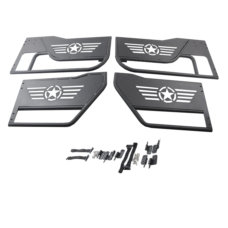 Maiker Offroadauto Body System Accessories Parts For Jeep Wrangler JK Half Door Front Tube Tubular Doors Pair 2 Doors