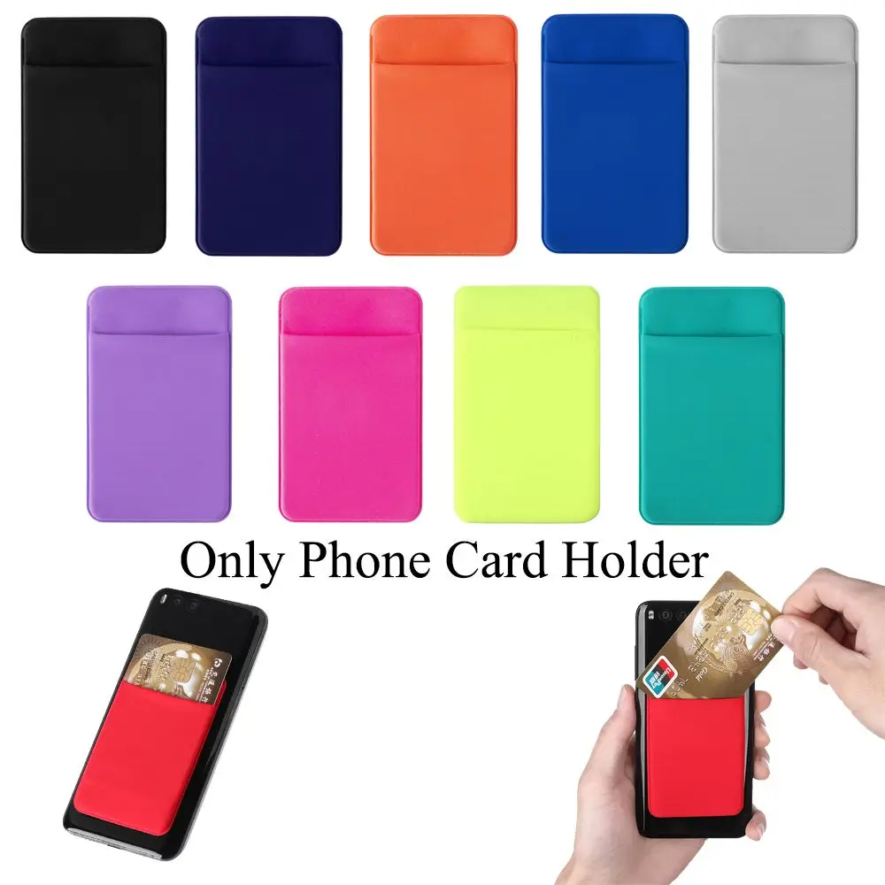 Hot Lycra Universal Cellphone Pocket Wallet Case Credit ID Card Holder Phone Card Holder