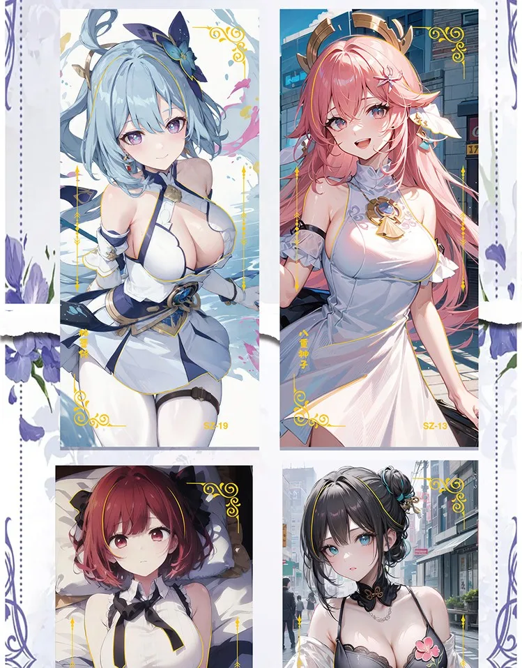 New THE WIND AND MOON ARE BOUNDLESS 2 Goddess Story CArd Anime Girl Swimsuit Bikini Collection Card Doujin Toys And Hobbies Gift