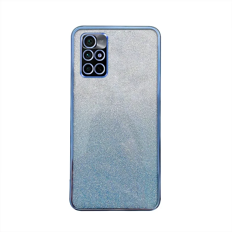 For Xiaomi Redmi 10 Case Redmi 10 Prime 2022 Phone Case Redmi 10 2022 Luxury Electroplated Glitter Soft Bumper Clear Back Cover