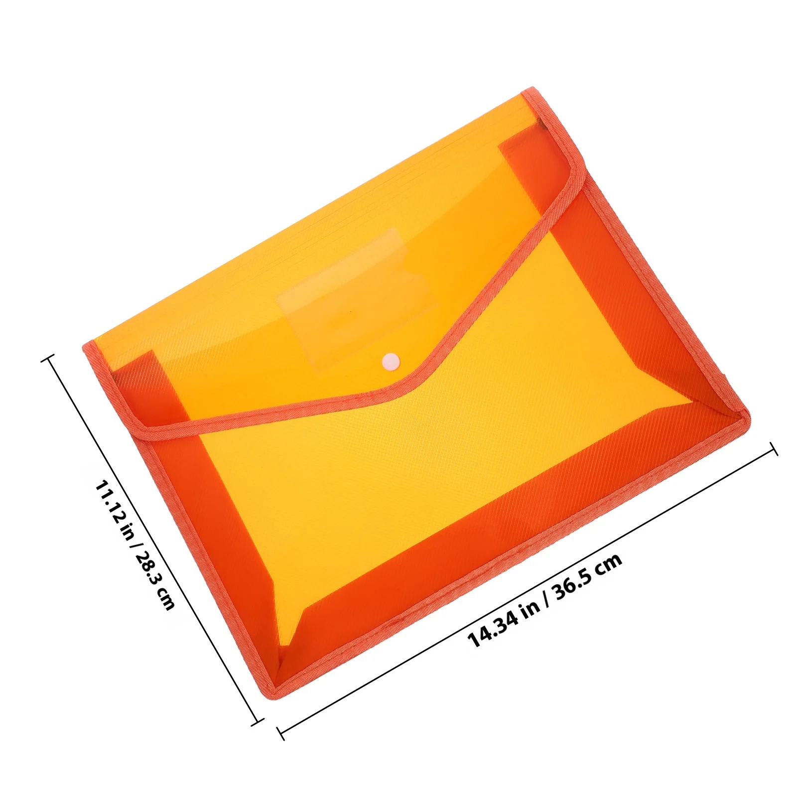 5pcs A4 Clear Document Folder Plastic Envelop Storage Bag Snap Button Waterproof Business Organizer Pocket Pen Holder For Office