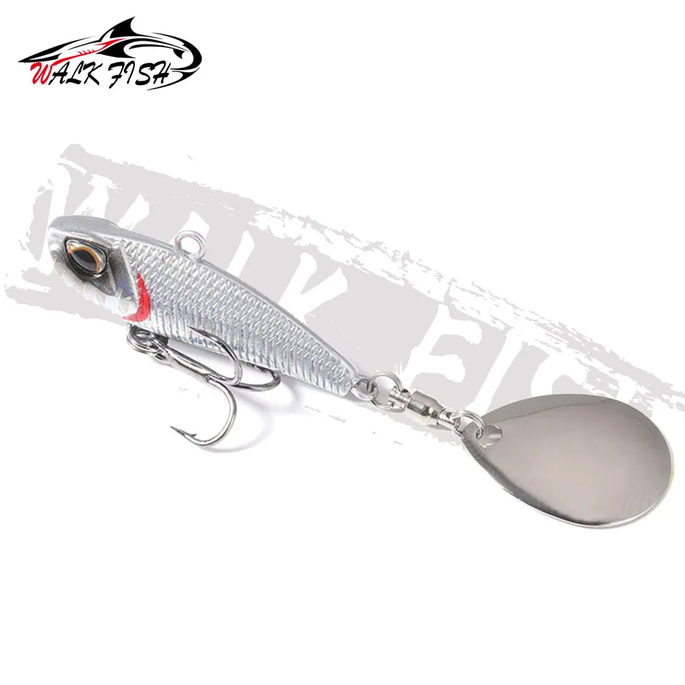 WALK FISH 7g 11g 15g 21g Spinner Köder Metall VIB Angeln Köder Rotierenden Schwanz Vibration pailletten Japan Wobbler Trolling Köder Pesca